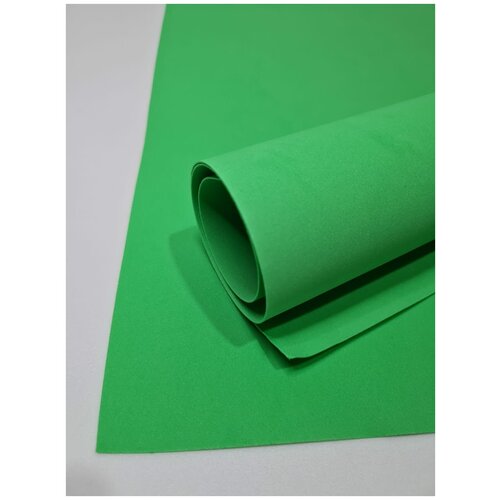 Товары для декорирования. Фоамиран 1 мм. Цвет светло зеленый. Размер 50*50 см. Упаковка 10 листов одного цвета.