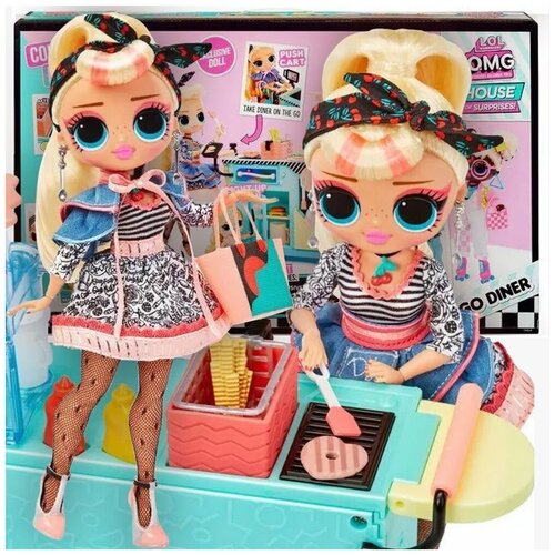 фото L.o.l. surprise! игровой набор лол сюрприз - кафе на вынос (lol omg to-go diner playset with doll miss sundae)