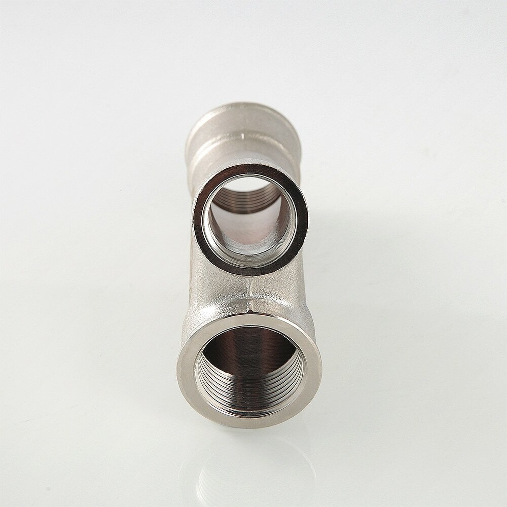 Тройник косой Valtec 3/4" x 1/2" вн. р. 25 градусов для гильзы под погружной датчик температуры, арт. VTr.136.N.0504 - фотография № 10