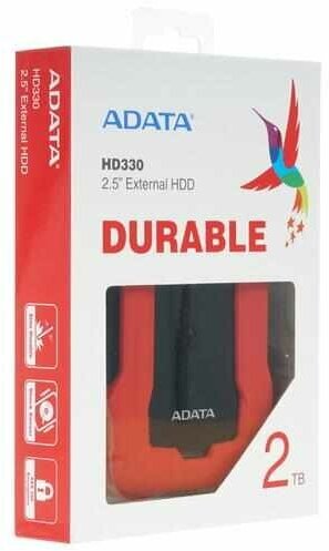 Внешний жесткий диск A-DATA DashDrive Durable HD330, 2Тб, черный [ahd330-2tu31-cbk] - фото №11