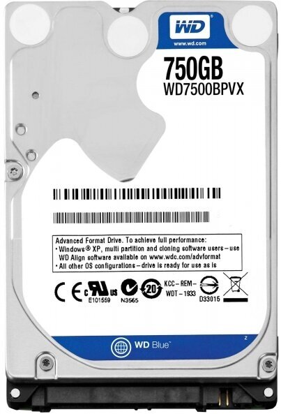 Жесткий Диск Western Digital WD7500BPVX 750Gb SATAIII 2,5" HDD