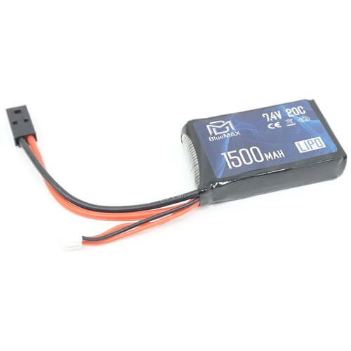 АКБ BlueMAX 1500mAh LiPO 7.4V 20C stick (PEQ/AN-15) 16x43x65mm