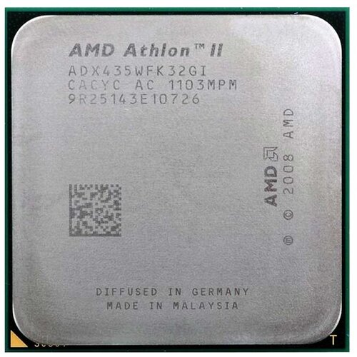 Процессор AMD Athlon II X3 435 AM3, 3 x 2900 МГц, OEM процессор amd athlon ii x4 630 propus am3 4 x 2800 мгц oem