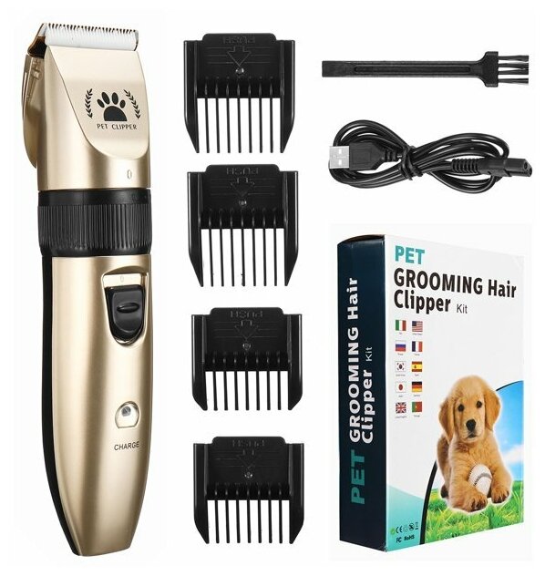 Набор для стрижки животных Pet Grooming Hair Clipper Kit - фотография № 2