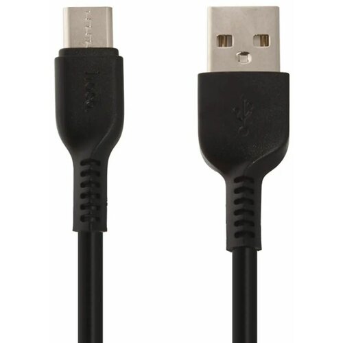 USB кабель HOCO X13 Easy Type-C, 2.4А, 1м, TPE (черный) кабель usb type c hoco x13 easy 1 0м круглый 2 4a силикон цвет белый 1 36 360