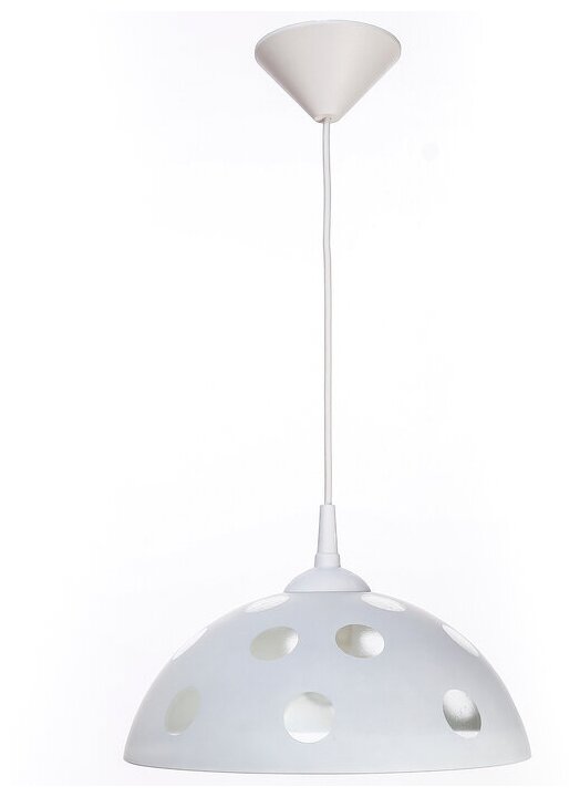 Светильник Колпак "Верджи" 1 лампа E27 40Вт белый д.300 - фотография № 3
