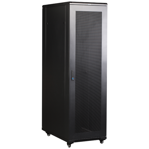 Шкаф TWT TWT-CBB-42U-6x10-P1 черный серверная стойка twt twt rack2 42u 6x10