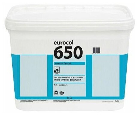 Клей контактный дисперсионный для напольных покрытий Forbo 650 Eurostar Fastcol 3 кг