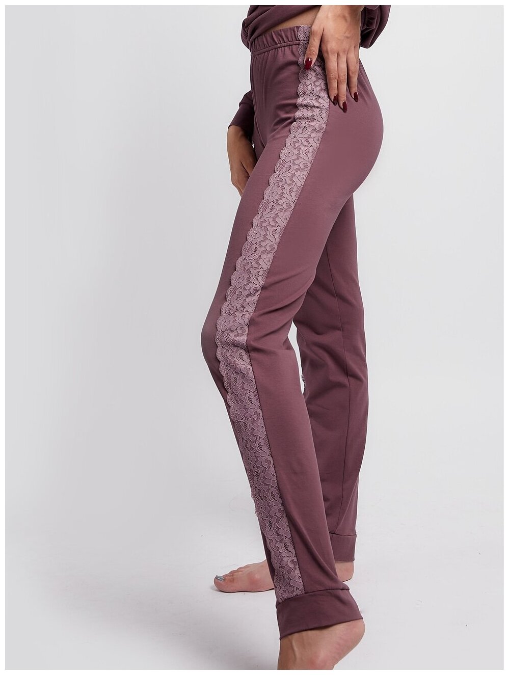 Пижама со штанами Mon Plaisir, арт.37290340, марсала, размер 42 - фотография № 9
