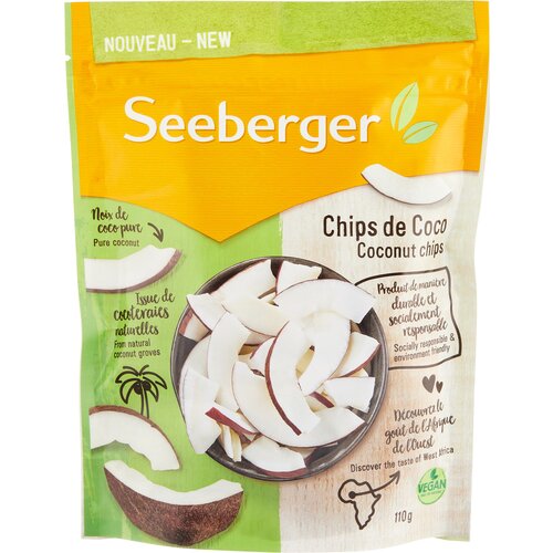 Чипсы SEEBERGER Coconut Chips кокосовые, 110 г