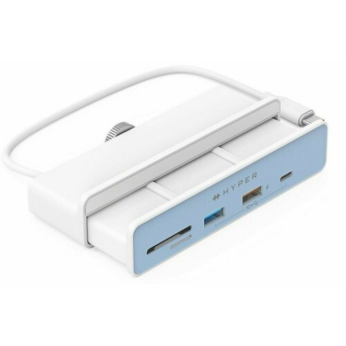 Мульти хаб Hyper HyperDrive 6-in-1 USB-C Hub для iMac белый (HD34A8)