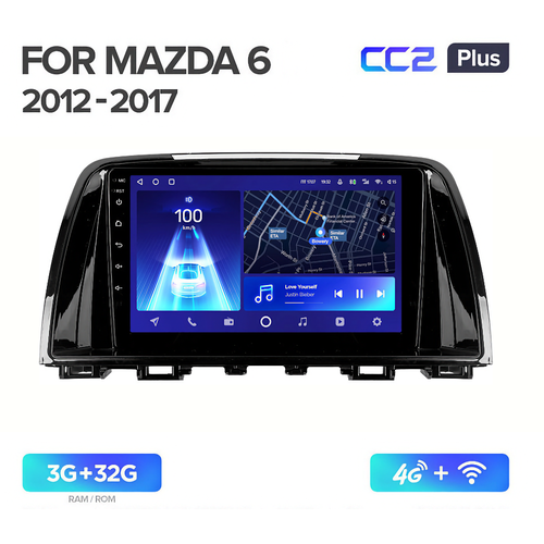 Магнитола Teyes CC2 Plus Mazda 6 GL GJ 2012-2017