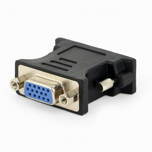 переходник adapter dvi i vga cablexpert a dvi vga bk 29m 15f белый пакет a dvi vga Набор из 3 штук Переходник DVI-I - VGA Cablexpert A-DVI-VGA-BK, 29M/15F, черный