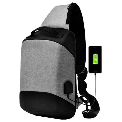 фото Рюкзак городской – сумка cross body для документов с usb портом proffi travel ph11048