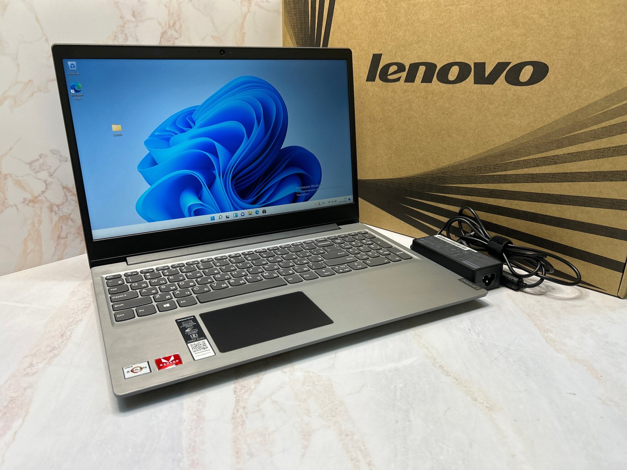 Ноутбук Lenovo Ideapad S145-15AST. Конфигурация: A4-9125/4GB/128GB SSD/Radeon 530/DOS/FHD