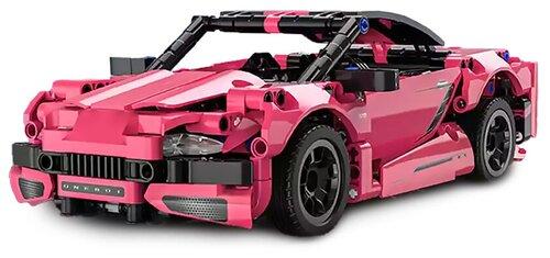 Конструктор ONEBOT Building blocks static supercar toy car розовый