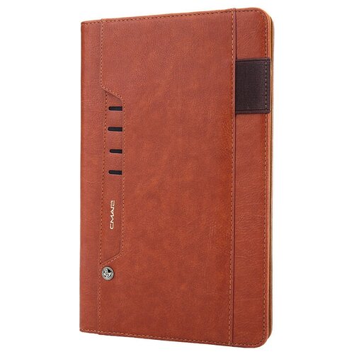 фото Чехол mypads бизнес класса для samsung galaxy tab a 10.1 sm-t510 (2019) / samsung galaxy tab a 10.1 sm-t515 (2019) с визитницей из качественной импортной кожи коричневый