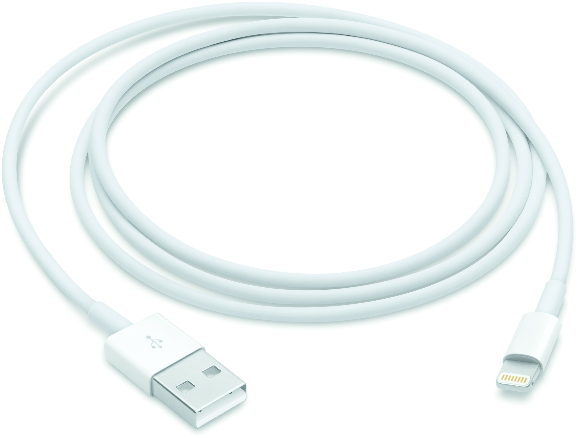 Кабель USB (M)- Lightning (M), 1 м, 1 шт, белый - фотография № 1