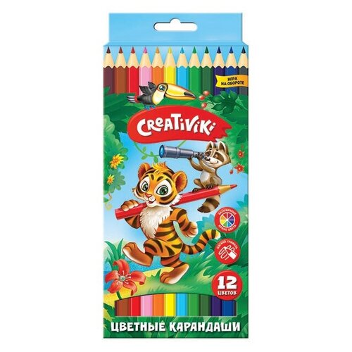 фото Карандаши цветные 12 цветов, creativiki (кц12кр)