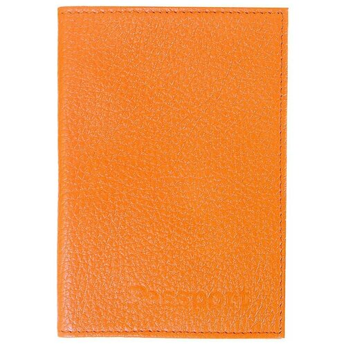 Обложка для паспорта RICH LINE ПГ41, оранжевый обложка для паспорта rich line пшт41 коричневый