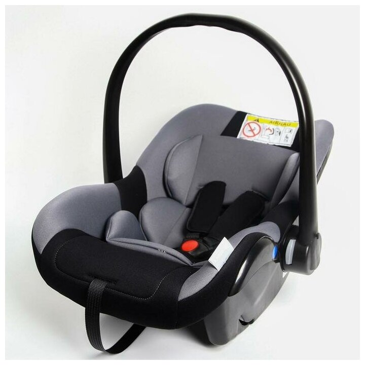 фото Автокресло детское, автолюлька Крошка Я Safe +, группа 0+, до 13 кг, Серый