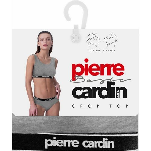 Топ Pierre Cardin, размер 3-M, серый топ pierre cardin топ женский bra top черный