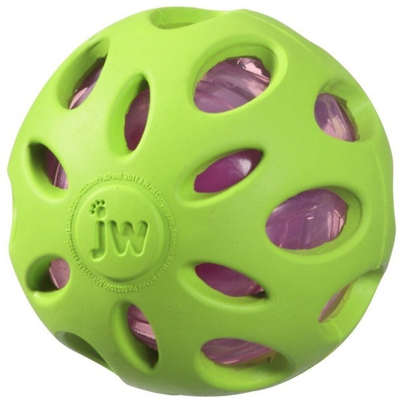 Игрушка JW мяч резиновый сетчатый, хрустящий