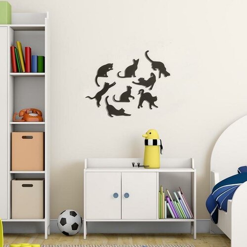 Декор настенный Кошки 8 элементов 65-7-14-12-5-185 см 93100₽