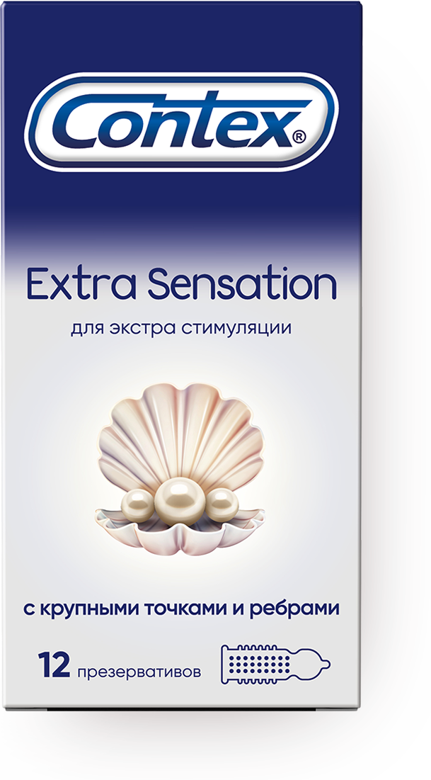 Презервативы Contex (Контекс) Extra Sensation с крупными точками и ребрами 12 шт. ЛРС Продактс Лтд - фото №10