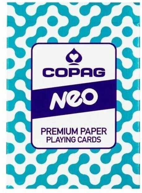 Карты игральные Сopag NEO 54 шт, пластиковое покрытие, голубая рубашка