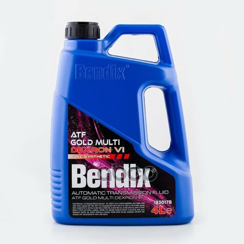 Bendix Gold Atf Multi Dexron Vi Масло Трансмиссионное Синт. (4L) BENDIX арт. 183017B