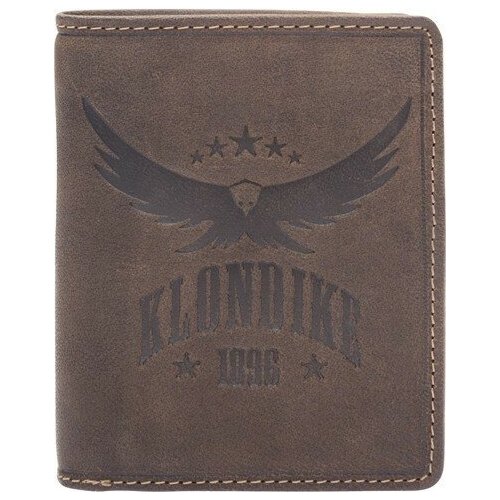 Бумажник KLONDIKE 1896, натуральная кожа, коричневый