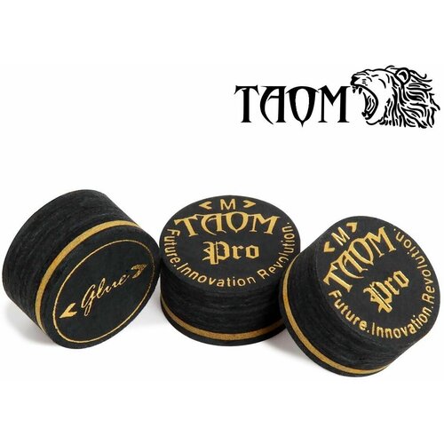 Наклейка для кия Taom Pro Medium / средней жесткости, 13 мм, 1 шт.