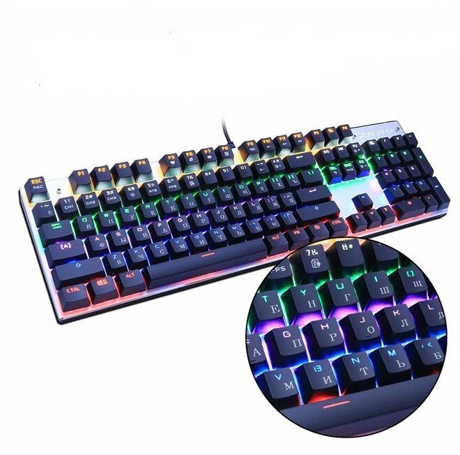 Купить Игровая клавиатура проводная MeToo ZERO X104, (Outemu Red ...