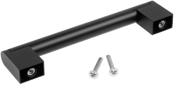 Ручка-скоба CAPPIO, м/о 128 мм., d=14 мм., цвет черный - фотография № 4