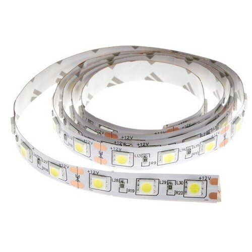 Светодиодная лента Ecola 1 м, IP20, SMD5050, 60 LED/м, 14.4 Вт/м, 12 В, 6000К