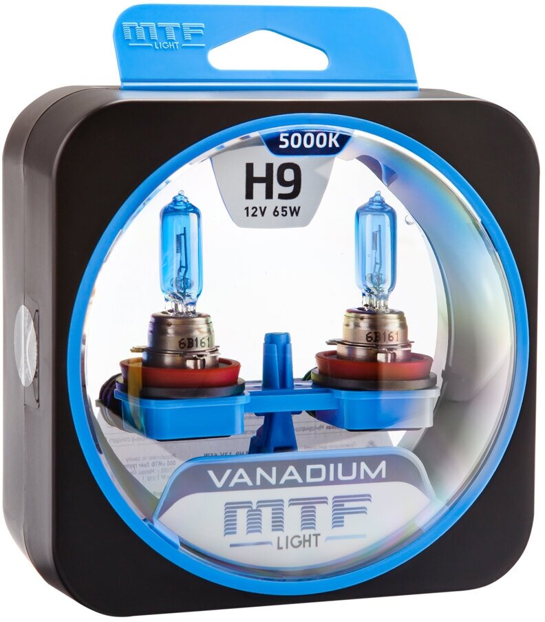 Комплект галогенных ламп MTF H9 Vanadium 2шт.