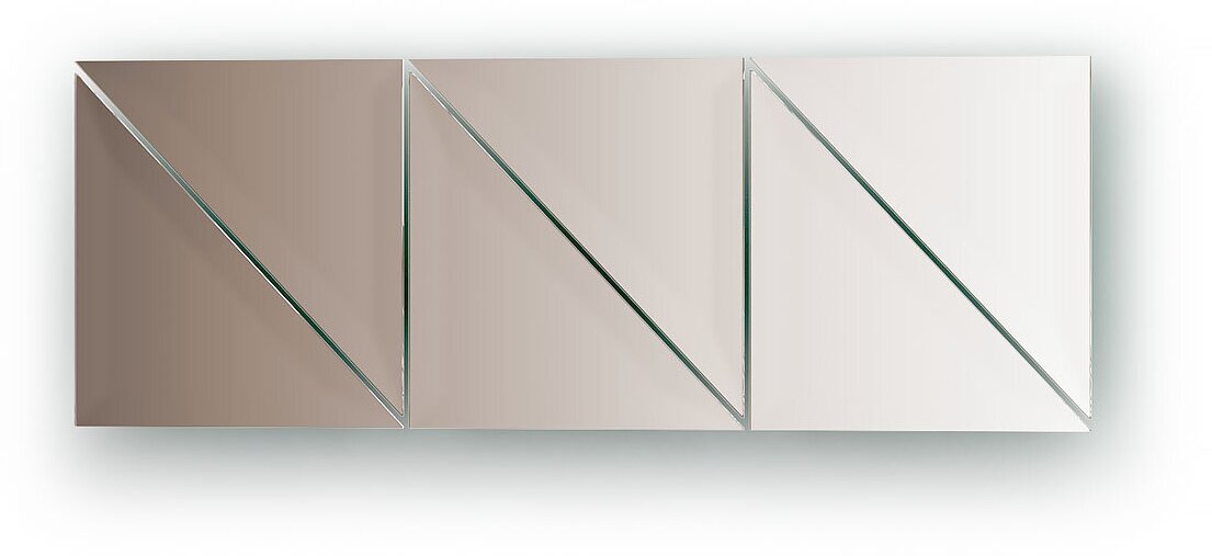 Зеркальная плитка с фацетом 15 мм бронза треуг. 15 х 15 см 6 шт. Refractive EVOFORM BY 1561