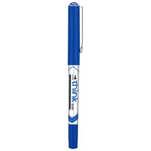 Ручка-роллер Deli THINK 0.7мм стреловидный пиш. наконечник синий синие чернила, уп.12шт
