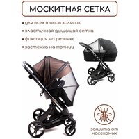 Москитная сетка для коляски универсальная AMAROBABY SUMMER TIME, черный