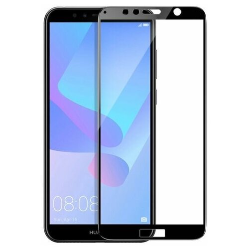 закаленное стекло с цветной рамкой fullscreen fullglue для huawei honor 7c df hwcolor 67 black TFN Защитное стекло FullScreen для Huawei Y6 Prime (2018)/ Honor 7A Pro/ Honor 7C (black)