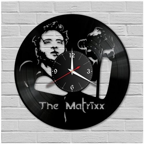 Настенные часы из виниловой пластинки The Matrixx /виниловые/из винила/часы пластинка/ретро часы
