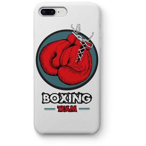 фото Чехол для iphone 8 plus "boxing team", белый exsport