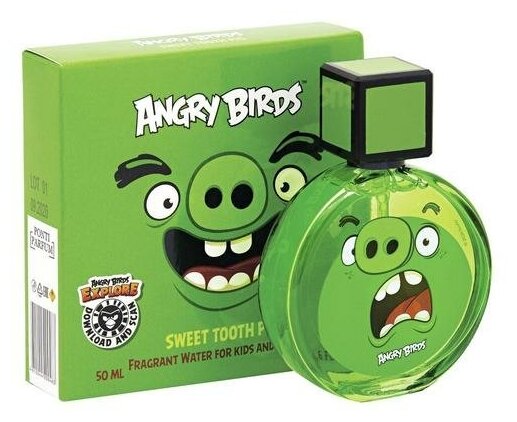 Душистая вода для детей Angry Birds Sweet tooth Pig «Свинтус сладкоежка», 50 мл