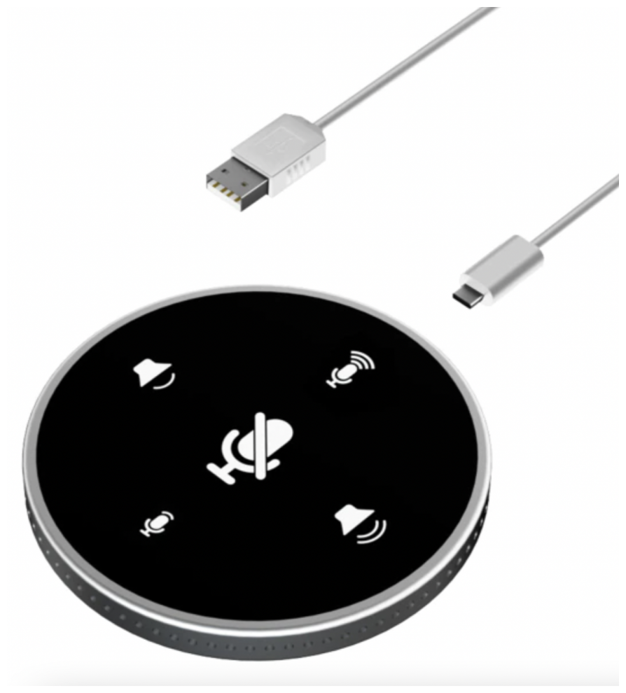 Настольный USB-динамик для телефонной связи микрофон Built-in динамик динамик 360 ° черный