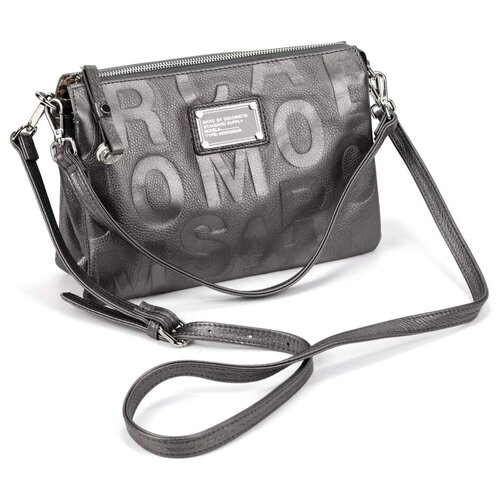 фото Женская кожаная сумка d-6288 сильвер decoratta