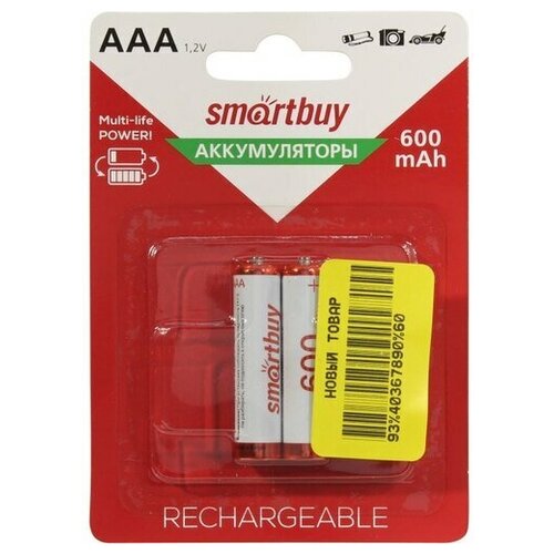 Аккумулятор Smartbuy SBBR-3A02BL600 аккумулятор mirex ni mh aaa hr03 2bl 1 2в 600 мач блистер 2 шт