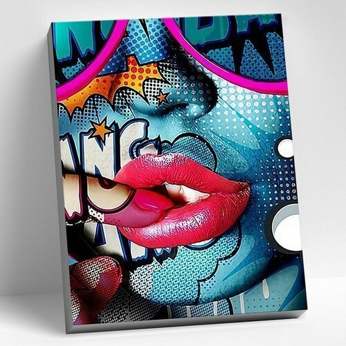 Картина по номерам 40 × 50 см «Девушка в стиле поп-арт» 20 цветов картина по номерам 40 × 50 см девушка в стиле стимпанк 20 цветов