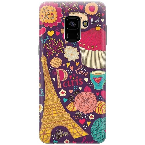 фото Re:pa накладка transparent для samsung galaxy a8 (2018) с принтом "love in paris"