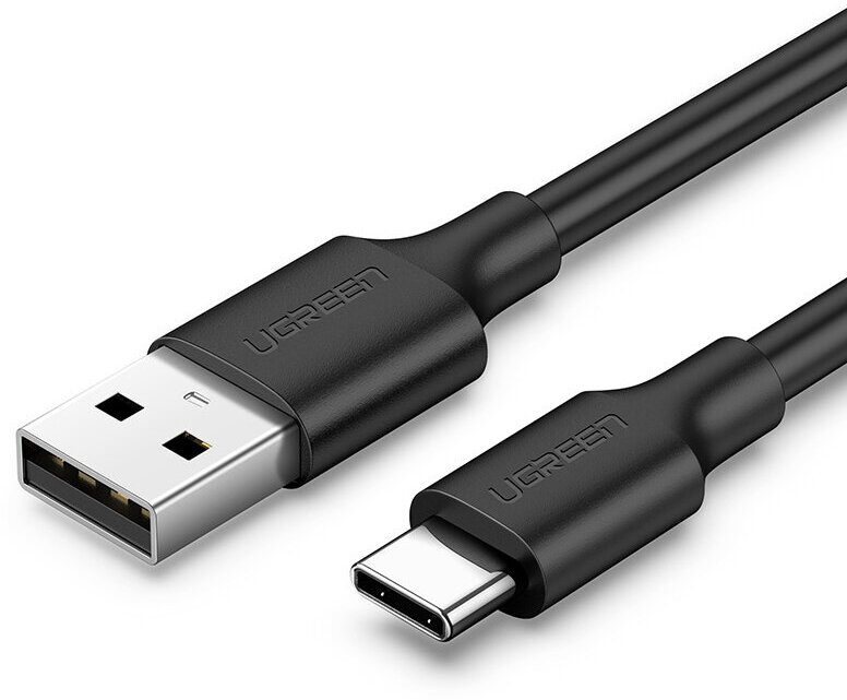 Кабель UGREEN US287 (60117) USB-A 2.0 to USB-C Cable Nickel Plating. Длина: 15м. Цвет: черный